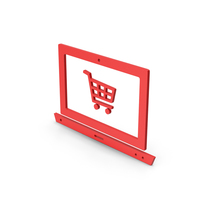 Symbol Online Shopping Red PNG & PSD Images