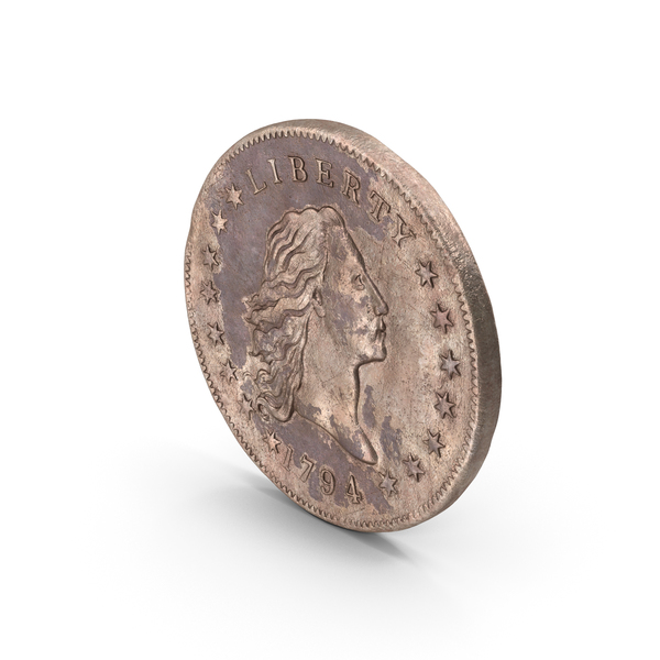 Flowing Hair Silver Dollar Coin 1794 PNG Images PSDs for