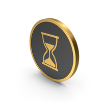 Gold Icon Hourglass PNG & PSD Images