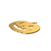 Gold Symbol Halloween Pumpkin PNG & PSD Images