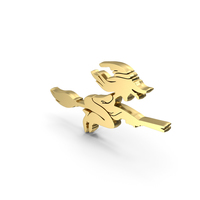 Golden Witch Halloween Boom Stick Fly PNG & PSD Images