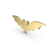 Golden Happy Halloween Bat PNG & PSD Images