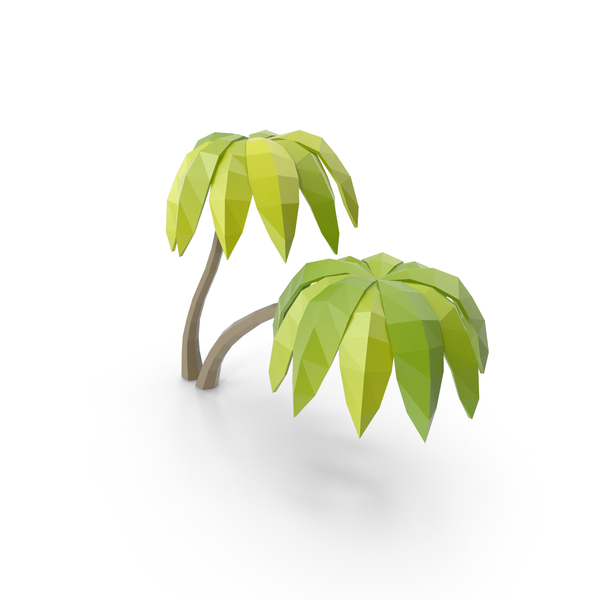 Beach Tree Low Poly PNG & PSD Images