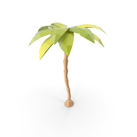 Beach Tree Low Poly PNG & PSD Images