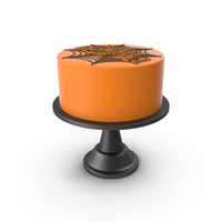 Halloween Cake with Decor Topper PNG & PSD Images