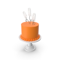 Halloween Cake with Ghost Topper PNG & PSD Images