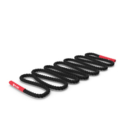 Pure2Improve Battle Rope Black with Red Handle PNG & PSD Images