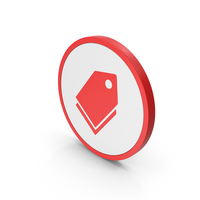 Icon Label Red PNG & PSD Images
