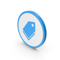 Icon Label Blue PNG & PSD Images