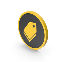 Icon Label Yellow PNG & PSD Images