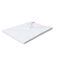 Female V Neck Folded With Tag White and Pink PNG & PSD Images