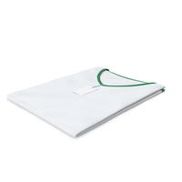 Female V Neck Folded With Tag White and Green PNG & PSD Images