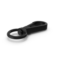 Push Gate Snap Hook Black PNG & PSD Images