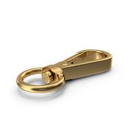 Push Gate Snap Hook Gold PNG & PSD Images