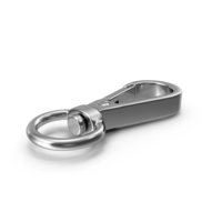 Push Gate Snap Hook Silver PNG & PSD Images