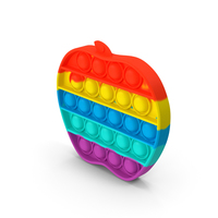 Rainbow Apple Pop It Toy PNG & PSD Images