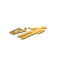 Gold Symbol Recycle Bin PNG & PSD Images
