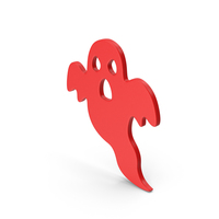 Halloween Ghost Red PNG & PSD Images