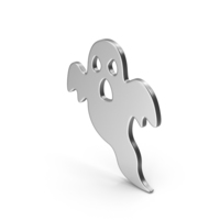 Halloween Ghost Silver PNG & PSD Images
