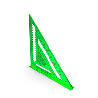Triangle Square Ruler Green New PNG & PSD Images