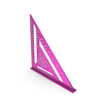 Triangle Square Ruler Pink Used PNG & PSD Images