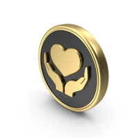 Heart Insurance Safety Services Coin PNG & PSD Images