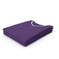 Female V Neck Folded Stacked White and Purple PNG & PSD Images