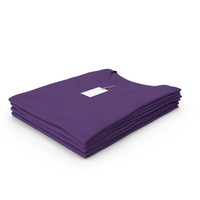 Female V Neck Folded Stacked With Tag Purple PNG & PSD Images