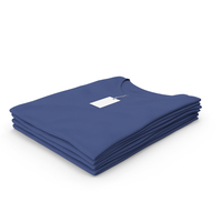 Female V Neck Folded Stacked With Tag Dark Blue PNG & PSD Images