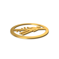 Gold Symbol Do Not Litter PNG & PSD Images