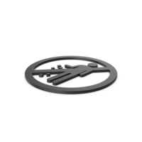 Black Symbol Do Not Litter PNG & PSD Images