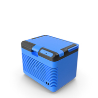 Portable Car Refrigerator Closed Blue New PNG & PSD Images