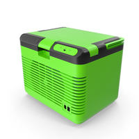 Portable Car Refrigerator Closed Green New PNG & PSD Images