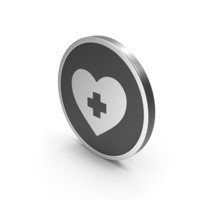 Silver Icon Medical Heart PNG & PSD Images