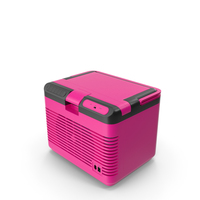 Portable Car Refrigerator Closed Pink New PNG & PSD Images