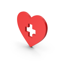 Symbol Medical Heart Cross PNG & PSD Images