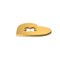 Gold Symbol Medical Heart PNG & PSD Images