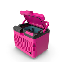 Portable Car Refrigerator Pink PNG & PSD Images