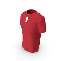 Male Crew Neck Worn With Tag Red PNG & PSD Images