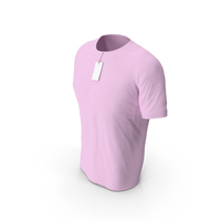 Male Crew Neck Worn With Tag Pink PNG & PSD Images