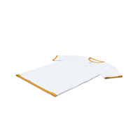 Male Crew Neck Laying With Tag White and Orange PNG & PSD Images