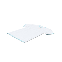 Male Crew Neck Laying With Tag White and Blue PNG & PSD Images
