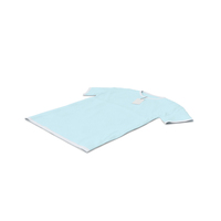 Male Crew Neck Laying With Tag White and Blue PNG & PSD Images
