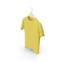 Male Crew Neck Hanging Yellow PNG & PSD Images