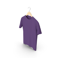 Male Crew Neck Hanging Purple PNG & PSD Images