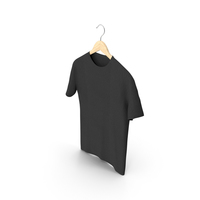 Male Crew Neck Hanging Black PNG & PSD Images