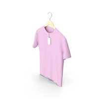 Male Crew Neck Hanging With Tag Pink PNG & PSD Images