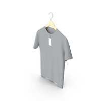 Male Crew Neck Hanging With Tag Gray PNG & PSD Images