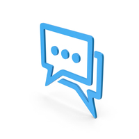Symbol Chatting Blue PNG & PSD Images