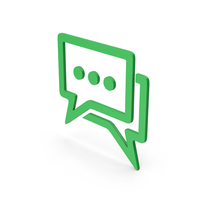 Symbol Chatting Green PNG & PSD Images